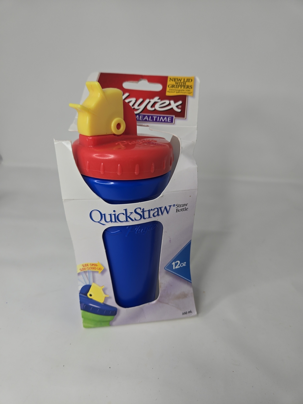 Playtex QuickStraw Kids Bottle - Blue, Red & Yellow